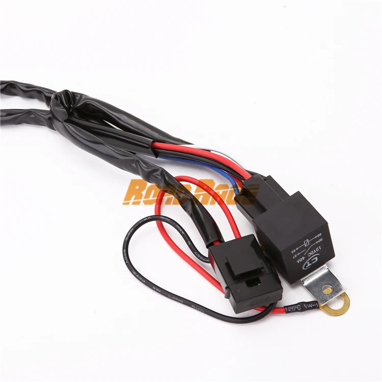 14awg Universal Wiring Harness Kit Bar 12v On Off Switch Power Relay Blade Fuse For Off Road Led