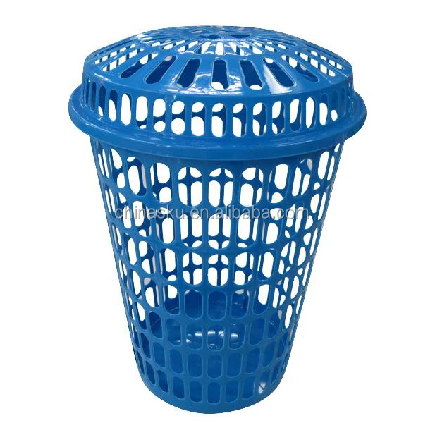 blue washing basket