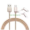 New hot sale usb charger cable 3 in 1 multi use mobile phone tablet fast charging sync data cable line