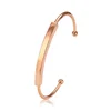 51154 Fashion charm love latest design daily wear single stand designs rose gold bangle