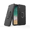 High Quality Rugged PC TPU Combo Case Metal Ring Kickstand Shockproof Back Cover Mobile Phone Case For iphone X XR XS Max