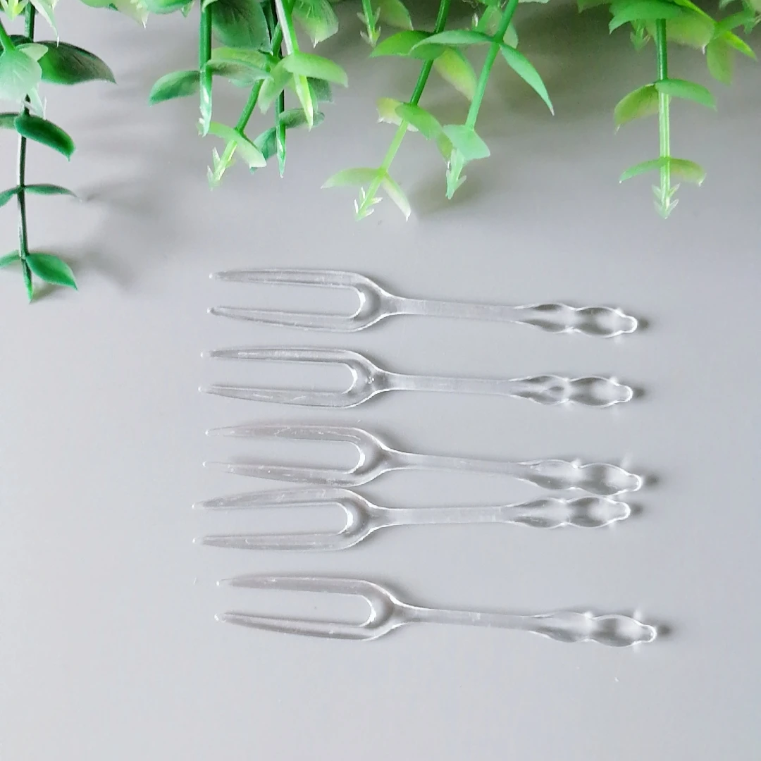 Birthday Cake Forks Mini Plastic Fork Disposable Plastic Spoon And Fork