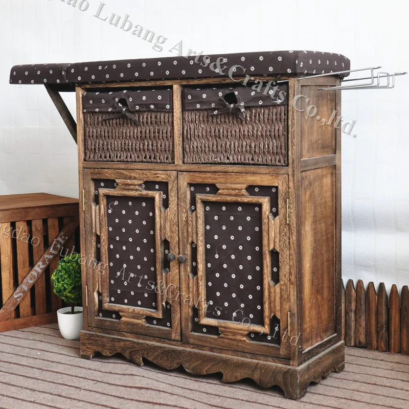 Wooden Cabinet Folding Table Top Antique Ironing Boards Wooden Cabinet Folding Table Top