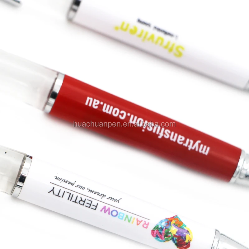 Professional Custom Logo Promotional Floating Pen Liquid Oil Pen Pvc ...