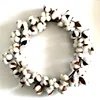 High quality New Design Cheap Wholesale Decorative Cotton flower Stem Wreath