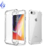 Top Sale 1.0mm high clear TPU 4 shock absorbing corners PC Back mobile phone Case For iPhone 8 Clear