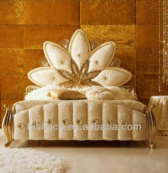 Luxus goldene phantasie beet, replik polsterbett, italien stil ...