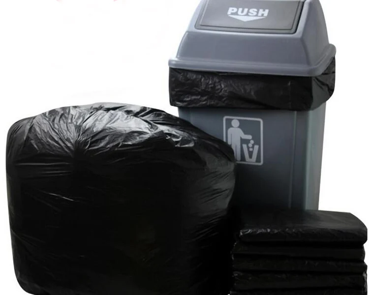 Wholesale Customizable Large Black Hdpe Recyclable Plastic Trash ...