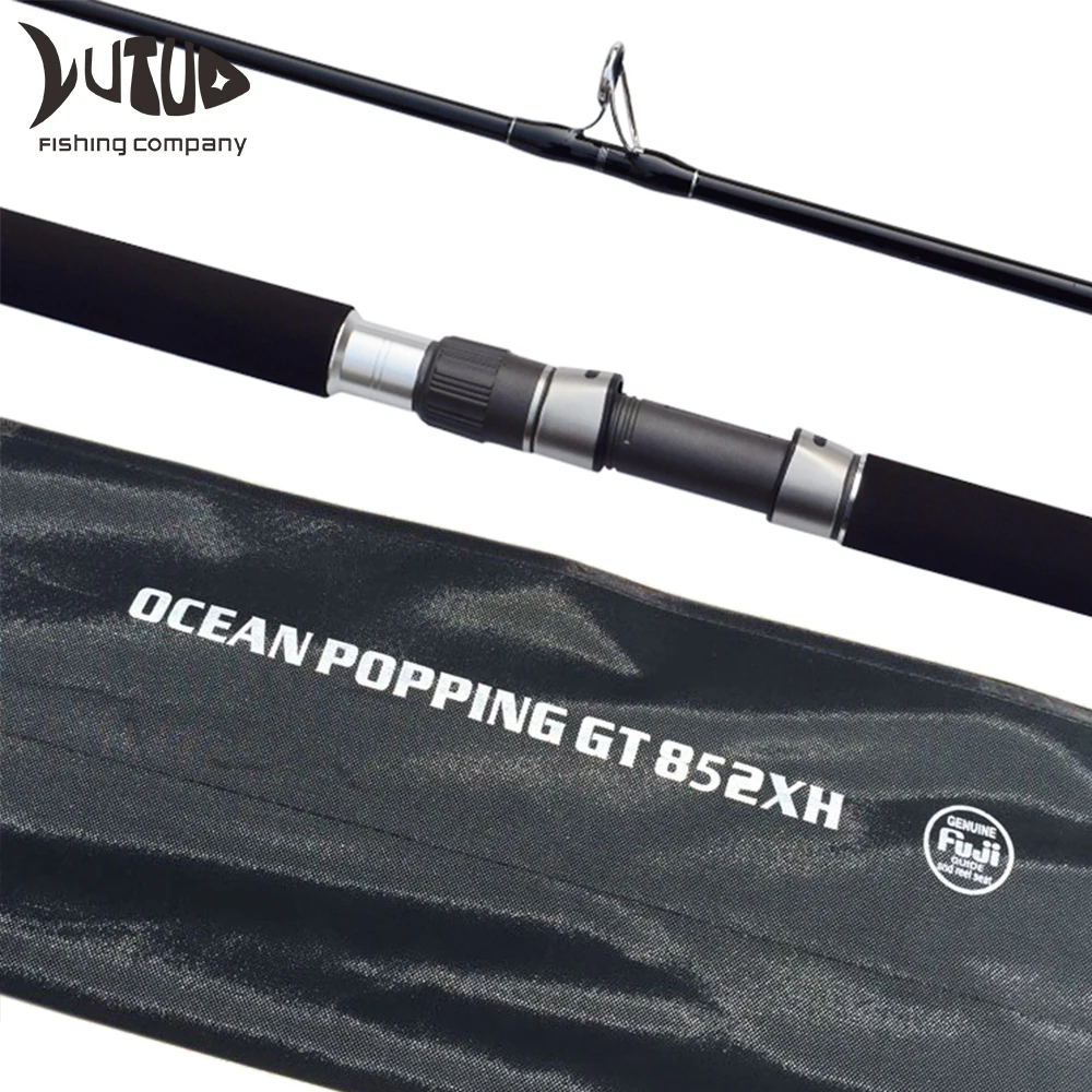 Quality Japan FUJI Jigging Rod Jig Pop/Popper Spin Fishing Rod Spinning 2 Piece GT Popping Rod