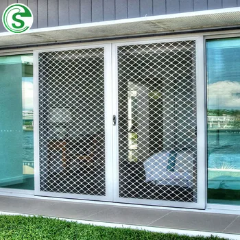 7mm Diamond Aluminium Mesh Security Screen Doors & Window Grilles - Buy ...