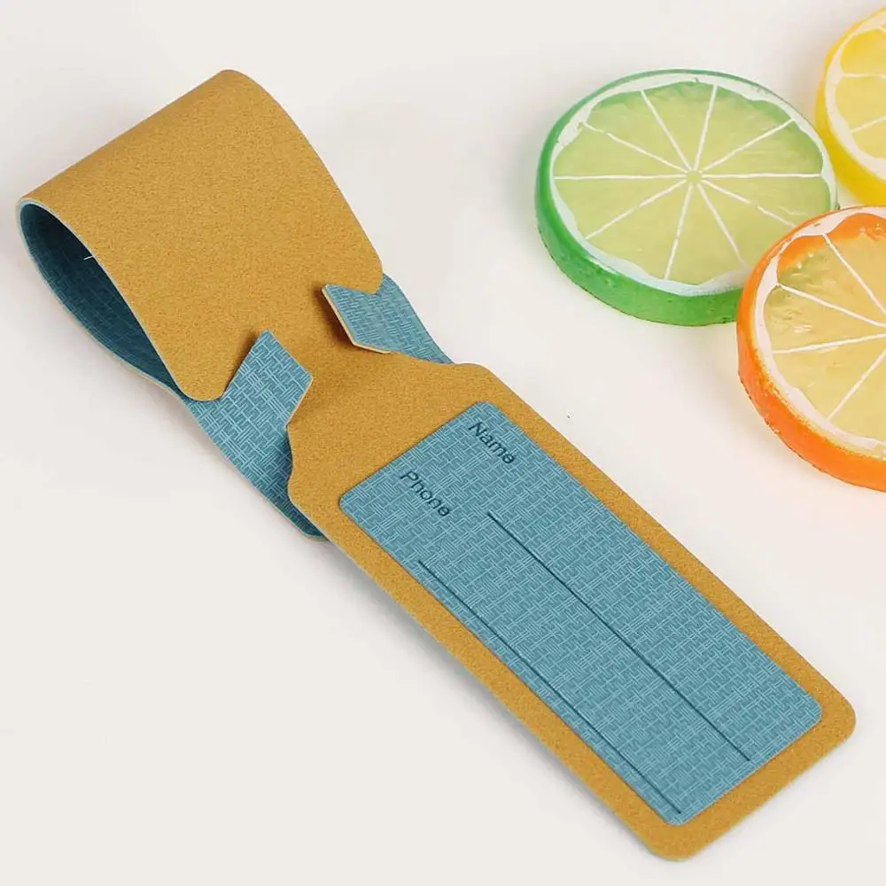 New Products Personalized Faux Leather Suitcase Luggage Tags For Sale