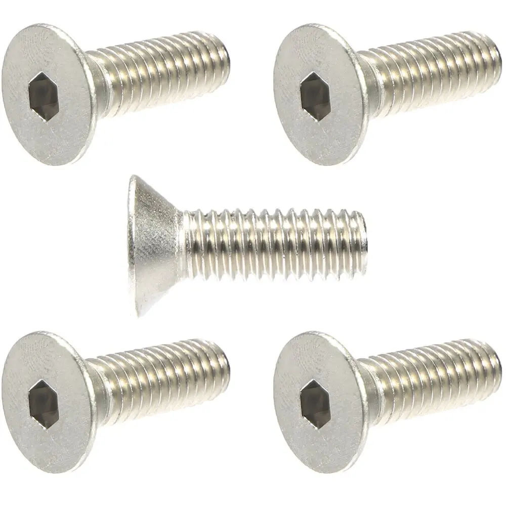 Qty 100 Black Oxide Stainless Steel Flat Socket Head Screw 10-32 x 3//8