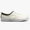 Olive and White Canvas Trainers Sneakers Casual Men Shoes
