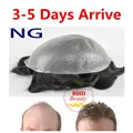 Sellect Colors PU Basement Hair 6 Slight Wave Medium Light Mens Hair Piece Toupee Best Quality
