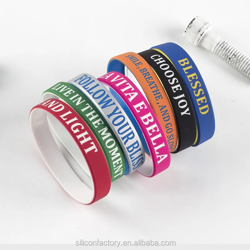 3 COLORS  LAYER FLEXIBLE SILICONE BRACELET WRISTBAND ..NEW MEXICO 