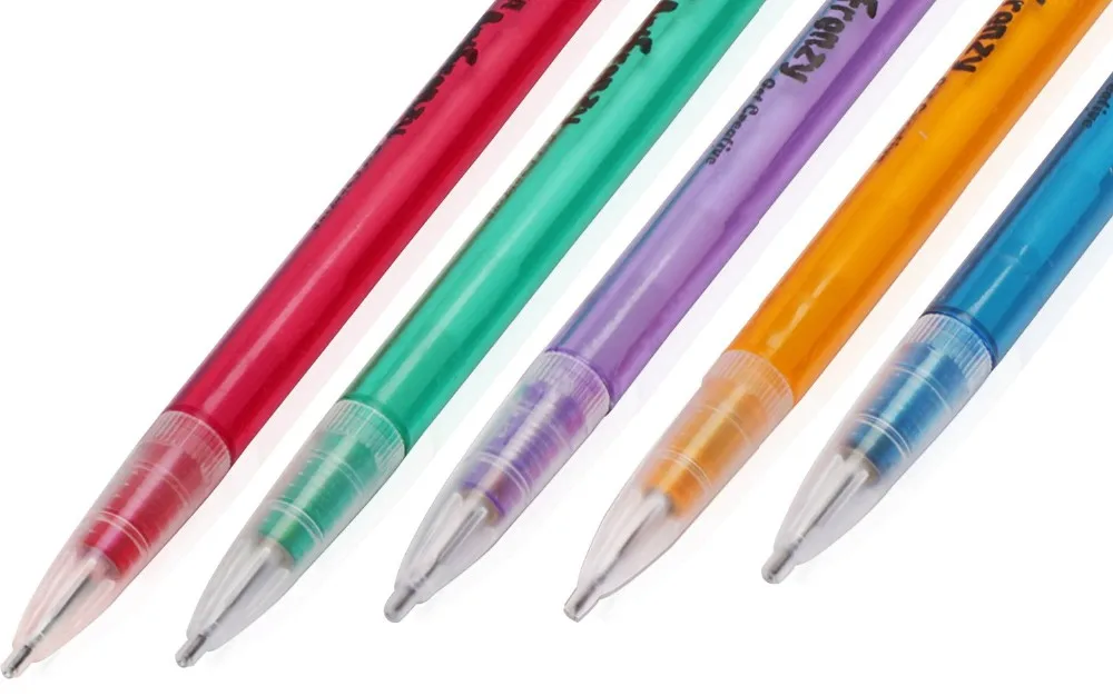 Retractable Fine Point Premium Multi Color Shimmery Refillable ...