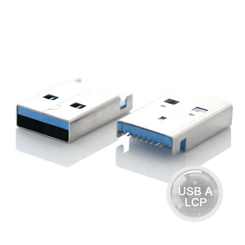 Conector Usb Tipo A De Pl Stico Lcp Con Carcasa De Hierro Conector Usb