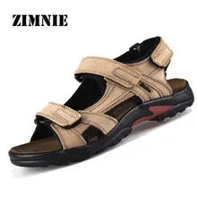 New 2015 Camel Men’s Sandals Slippers Genuine Leather Cowhide Sandals Outdoor Summer Casual Men Leather Sandals for Man