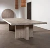 Reclaimed elm Solid wood dinning table( T style Leg)