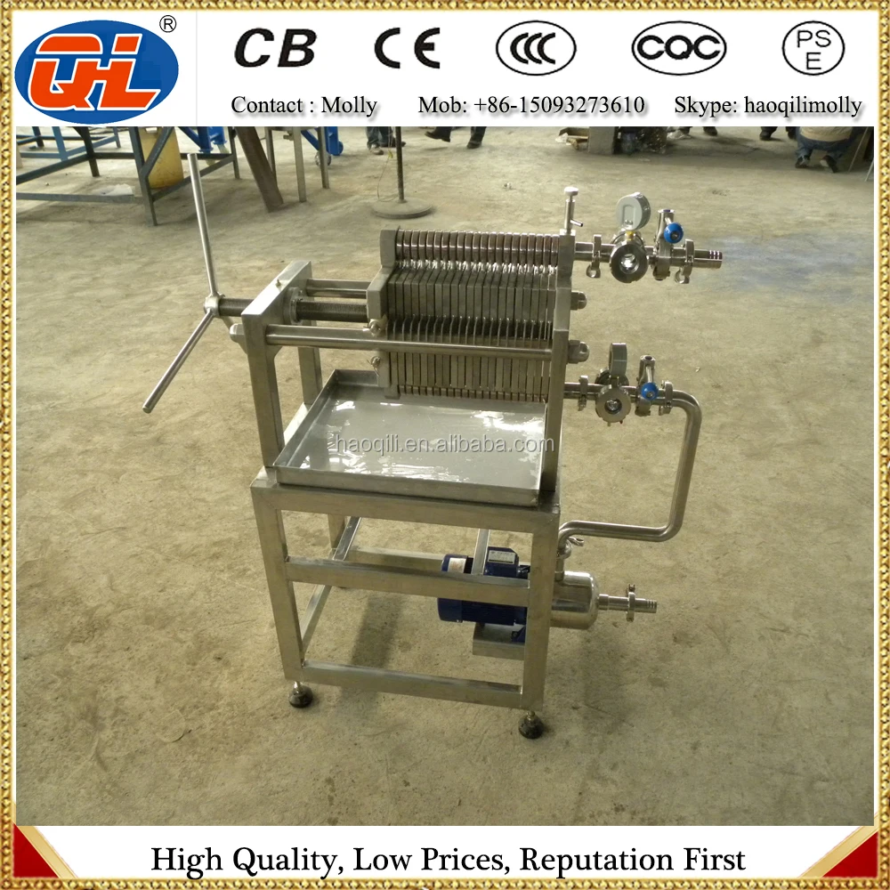 Stainless Steel Plate And Frame Filter Press Brewing Mash Filter Beer Filter Buy Plate And