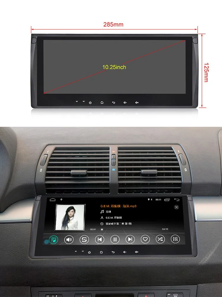 Mekede  Android 10 2g+32g Quad Core Car Dvd Payer Gps Navigation  Radio Video For Bmw E39 E53 Audio Stereo Wifi Swc Bt - Buy Android Car Dvd  Player,Car Stereo For Bmw