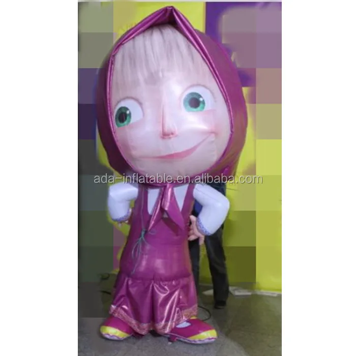 Inflatable cartoon character model inflatable cute girl for event decoration ST1039