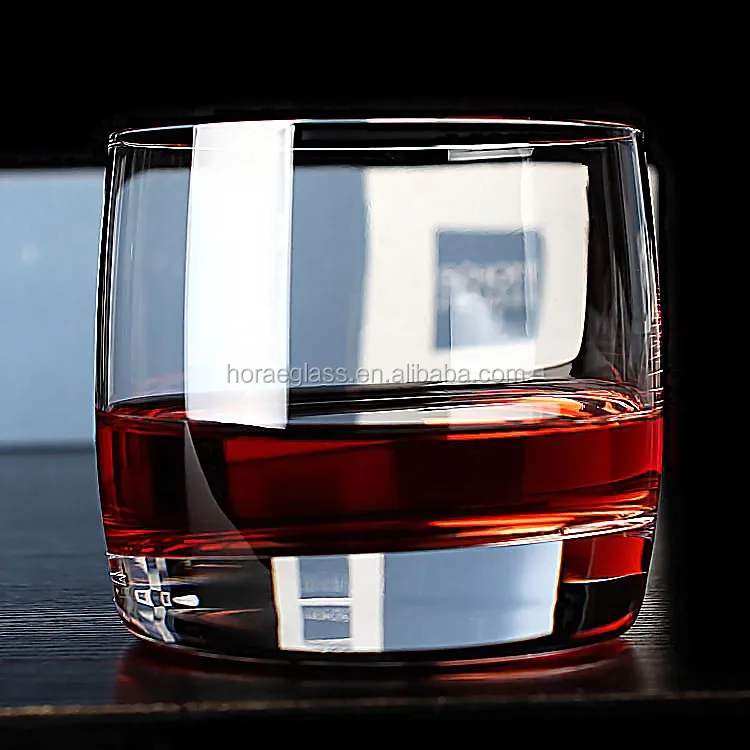 2017 Promotional Product Unbreakable Crystal Flat Bottom Shot Whisky