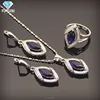 Beautiful china wholesale 925 silver jewelry set includes pendant necklace and earring and ring