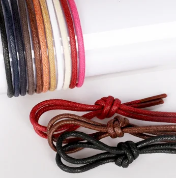 waxed cotton shoelaces