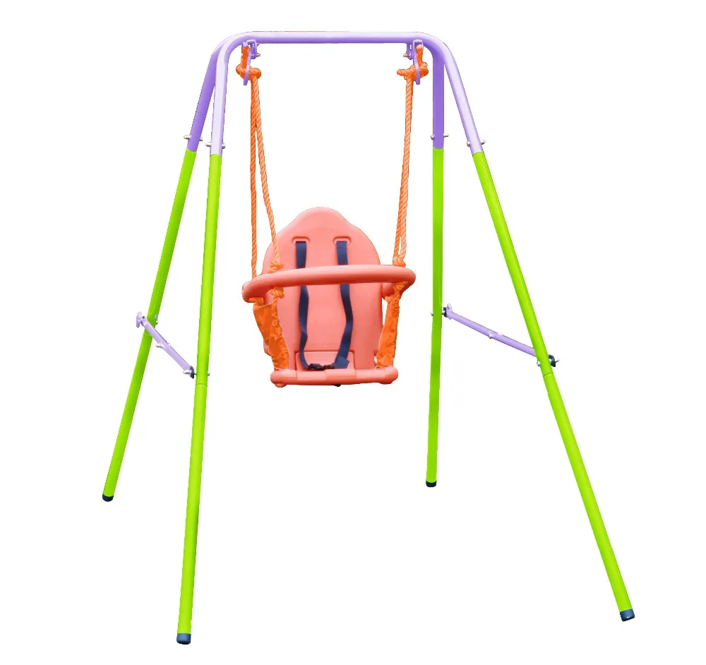 wooden baby swing set
