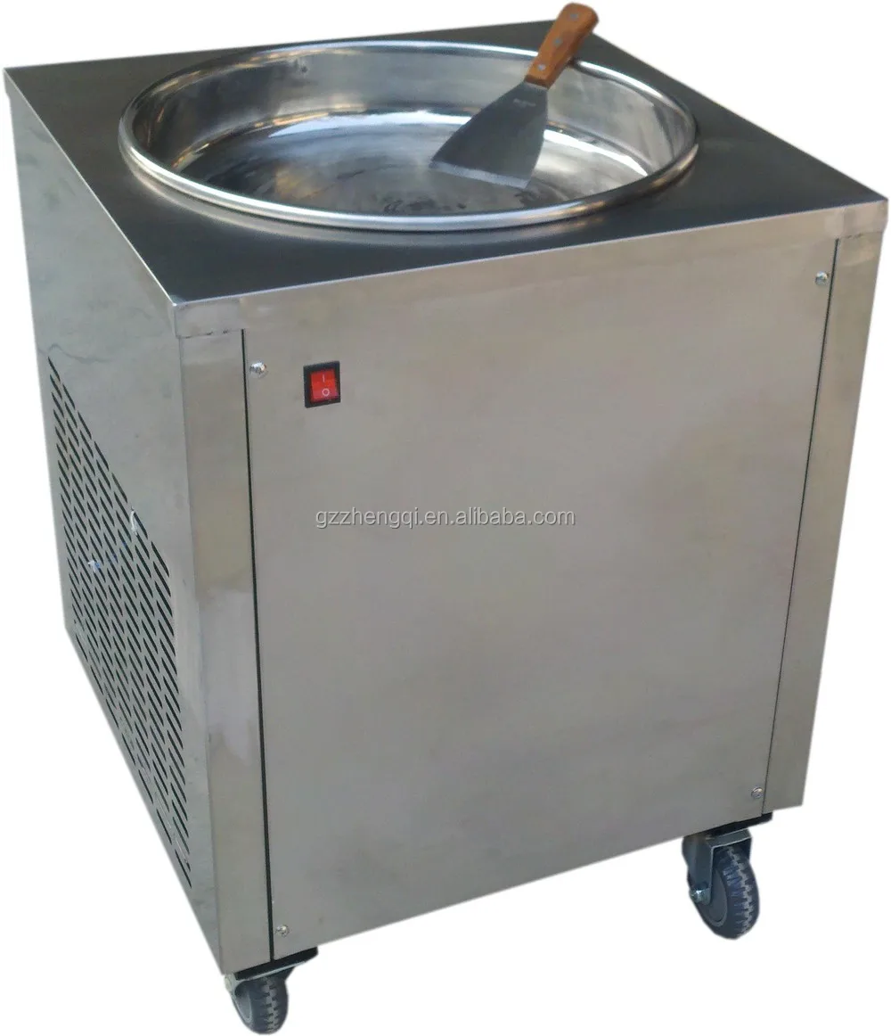 Factory Price Fry Ice Cream Machine / Flat Pan Fried Ice ...