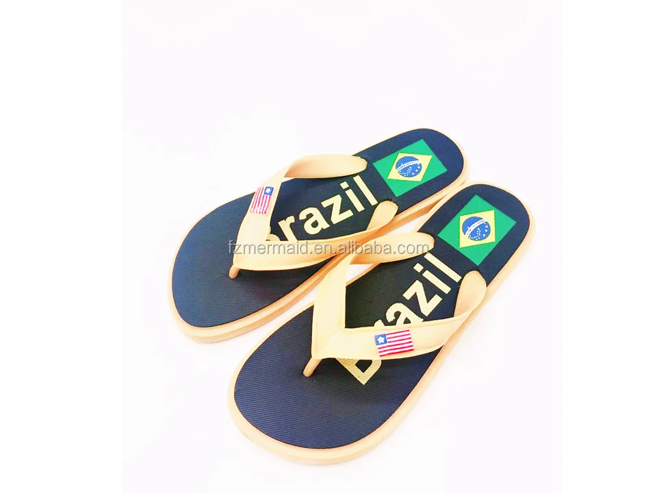 Fuzhou Shoes Factory New Fashion Brazil Nature Custom Flip Flops Strap Soles Cheap Wholesale Rubber Flip Flop