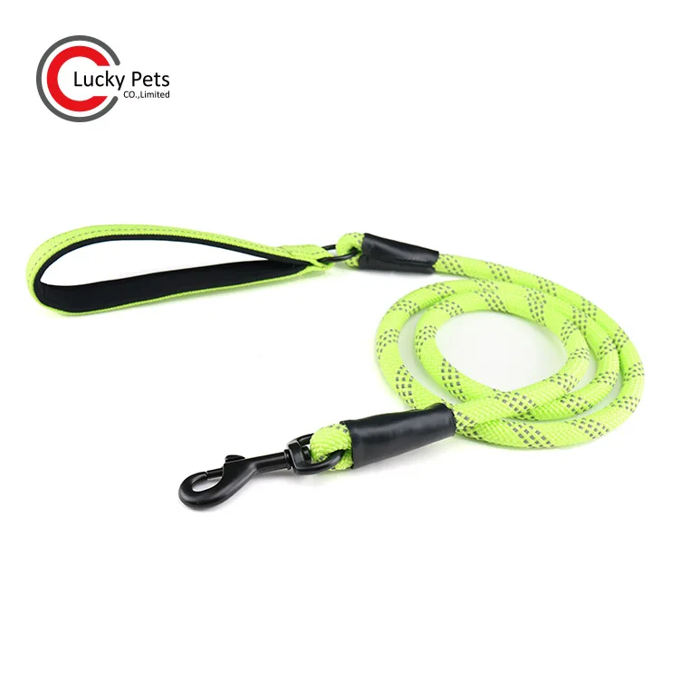Safe Reflective Rope Dog Leash With Padded Traffic Handle Buy Safe
