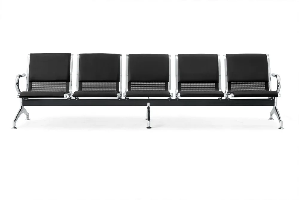 5 Seat Waiting Chair Airport Seats With Leather Cushion - Buy Airport ...