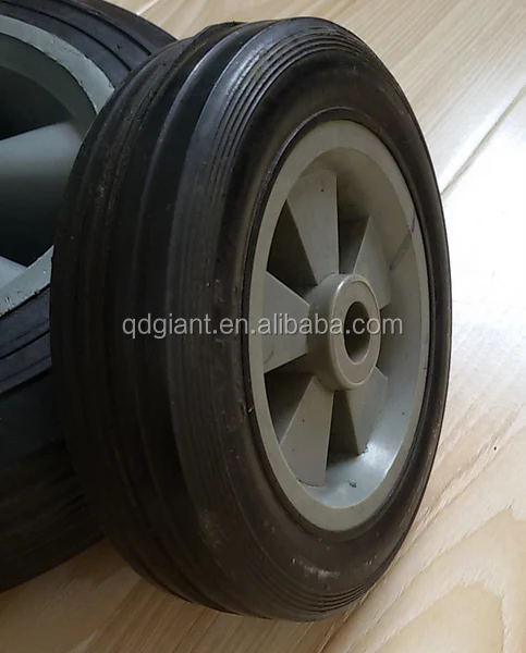 small solid rubber wheel 5 inch