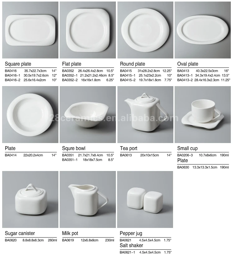 Western style restaurant use china porcelain dinnerware set