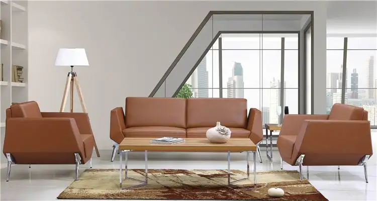 Muebles De Oficina Último Diseño Feliz De Cuero Seccionales Sofás