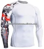 Stylish Rush Guard Long Sleeve Sublimation Men's Compression Shirt