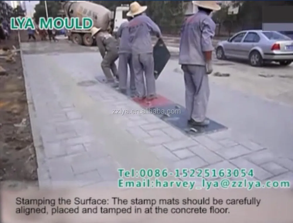 Decorative Concrete Cement Roller Stamped Imprint Molds Stamp Mats For Sale Buy Concrete