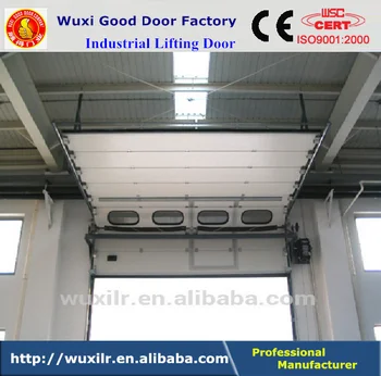 Color Steel Slat Sectional Sliding Door With Small Entry Color Steel Slat Sectional Sliding Door With Small Entry