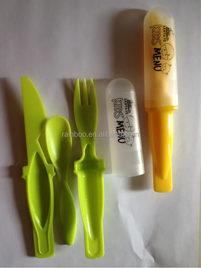 Hot Selling Biodegradable Children's Kids Cutlery Plastic Set For