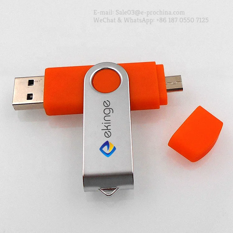 High Speed Double Use Otg Pen drive 16gb 32gb 64gb 2.0 Micro memory stick for smartphone customized logo - ANKUX.COM