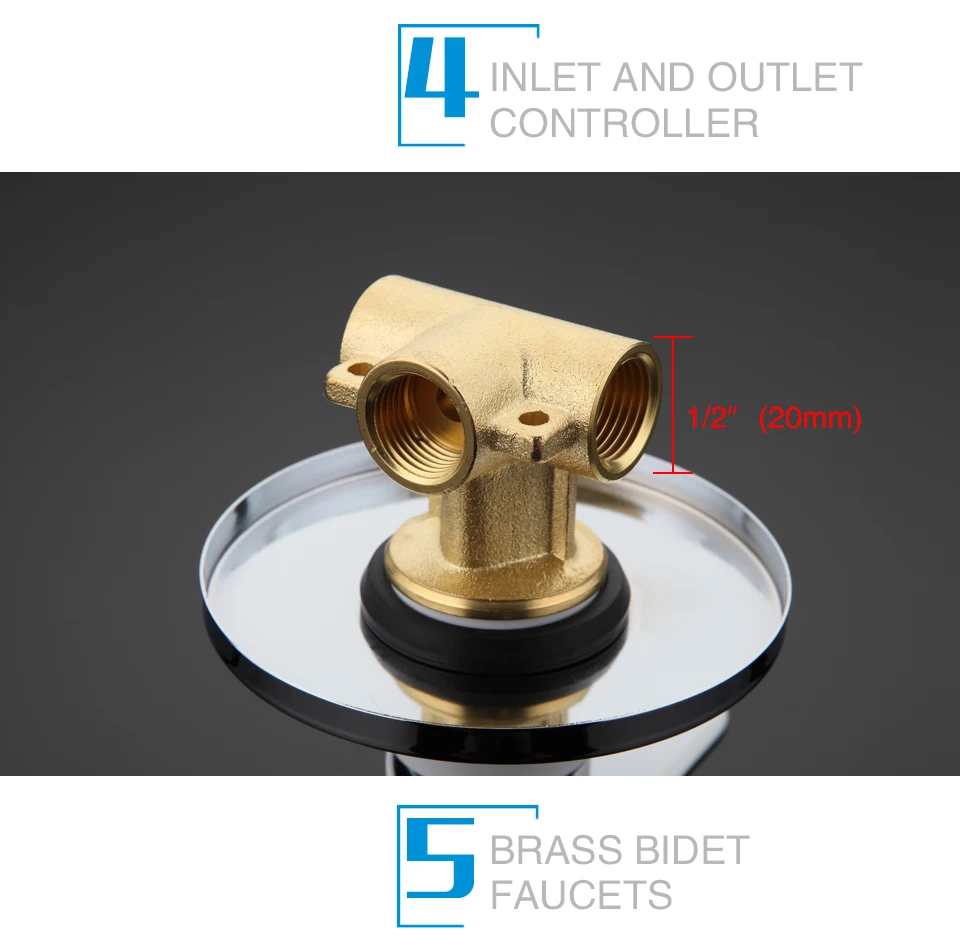 Gappo Bidet Faucets Brass Bathroom Shower Tap Bidet Toilet Sprayer