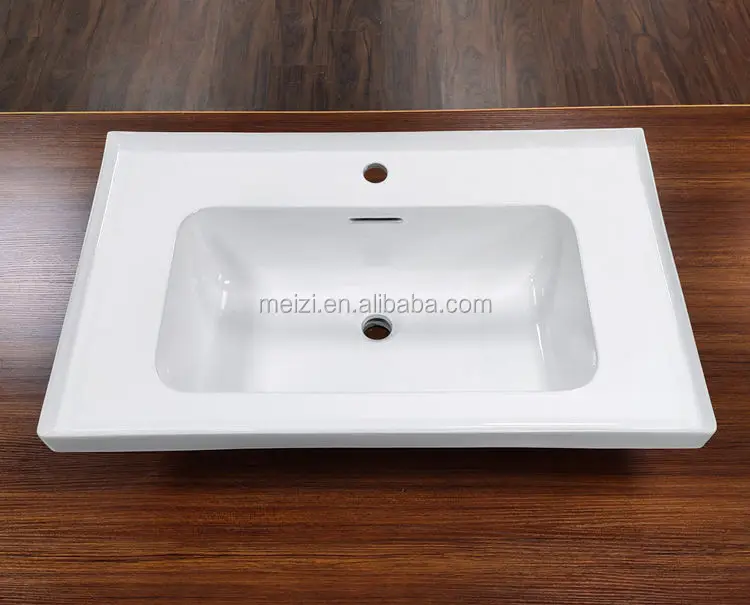 Sanitary ware ceramic bathroom square face wash vanity washroom sink
