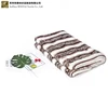 Striped 127*152cm printed throw blanket little rabbit hair faux fur