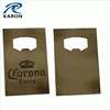 bulk custom logo card size beer cap bottle opener