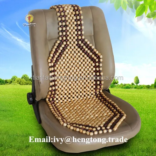 2016 Wholesale Natural Wood Beads Car Seat Cushion,Custom Car Seat