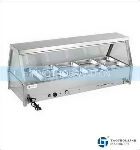 Bain Marie - Table Top, 10  GN 12, Tilted Glass, SS, CE, TT-WE1271D