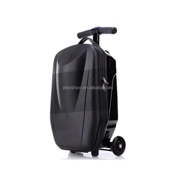Playshion Factory Kids School Scooter Bag Skateboard Travel Custom Luggage Bags Carry Suitcase Product On