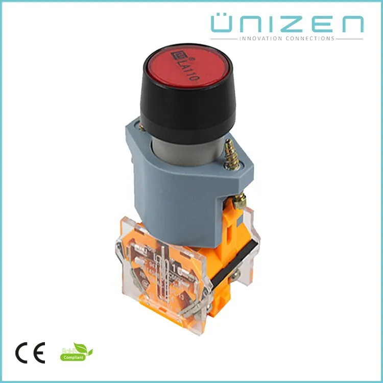Flush Push Button Switch Spring Return Unmarked Round Pushbuttons 22mm